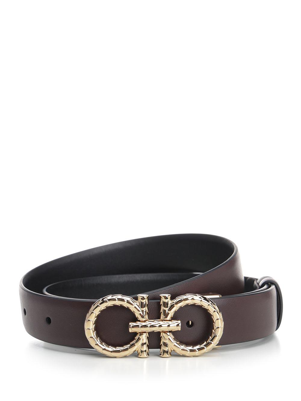 ferragamo reversible and adjustable gancini belt