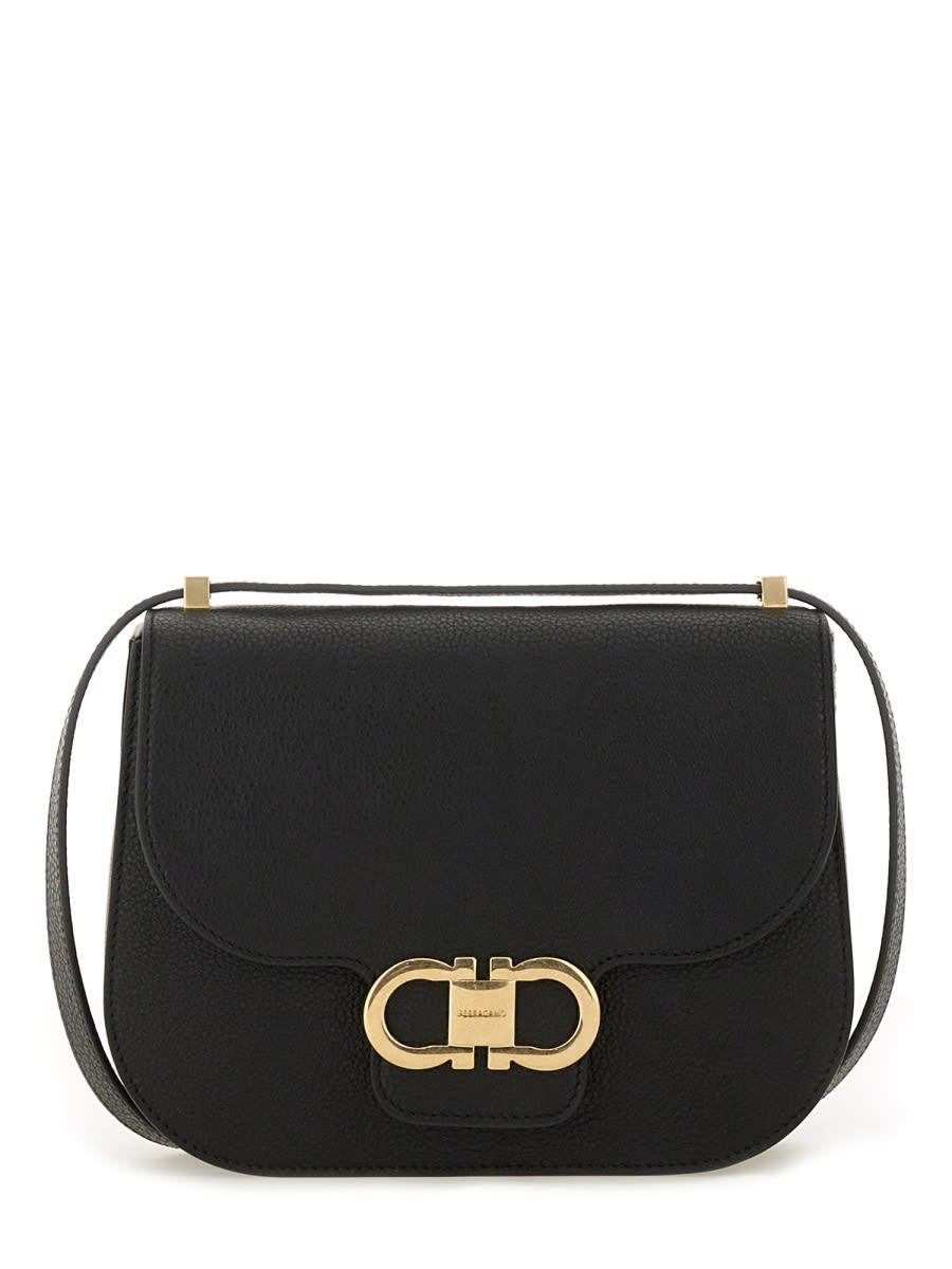 ferragamo shoulder bag double hooks