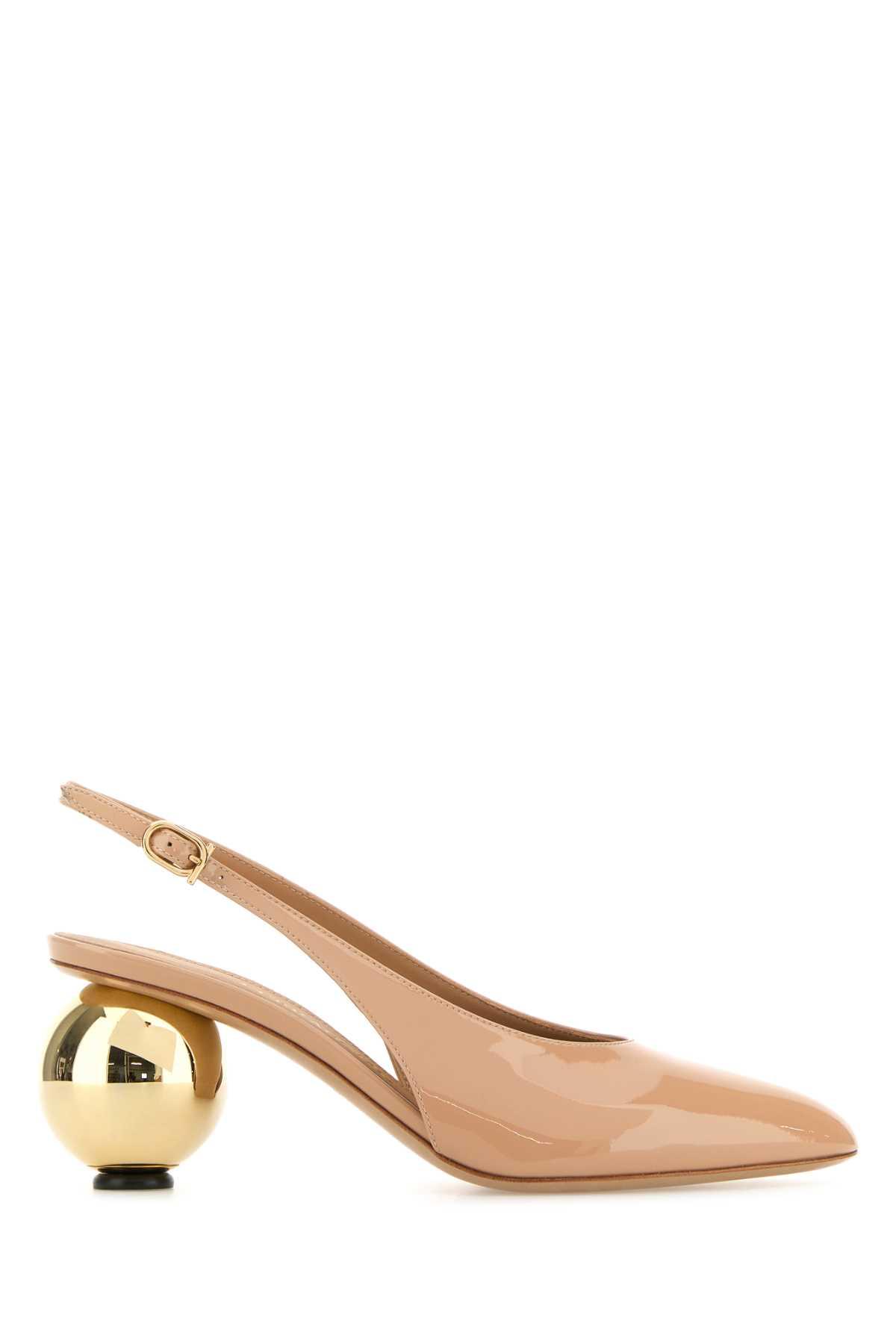 ferragamo skin pink leather tessie 70 pumps