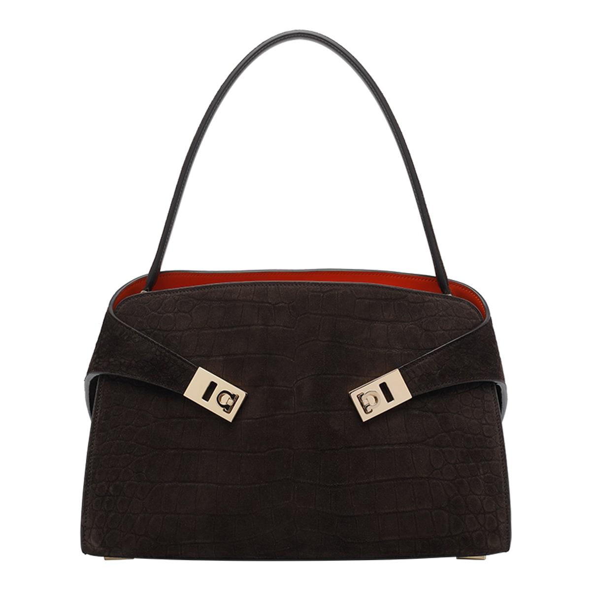 ferragamo small hug shoulder bag