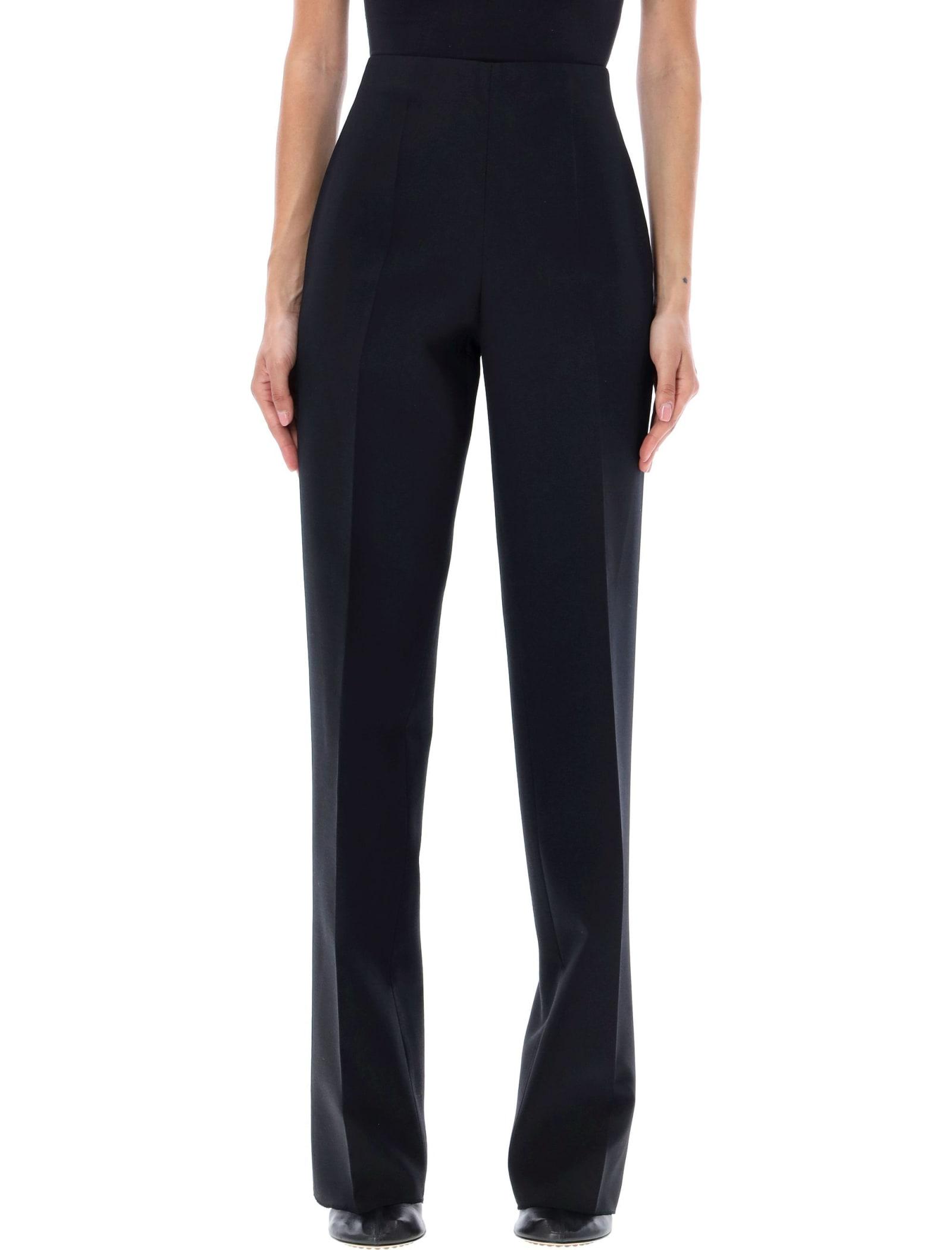 ferragamo straight cut pleated pants