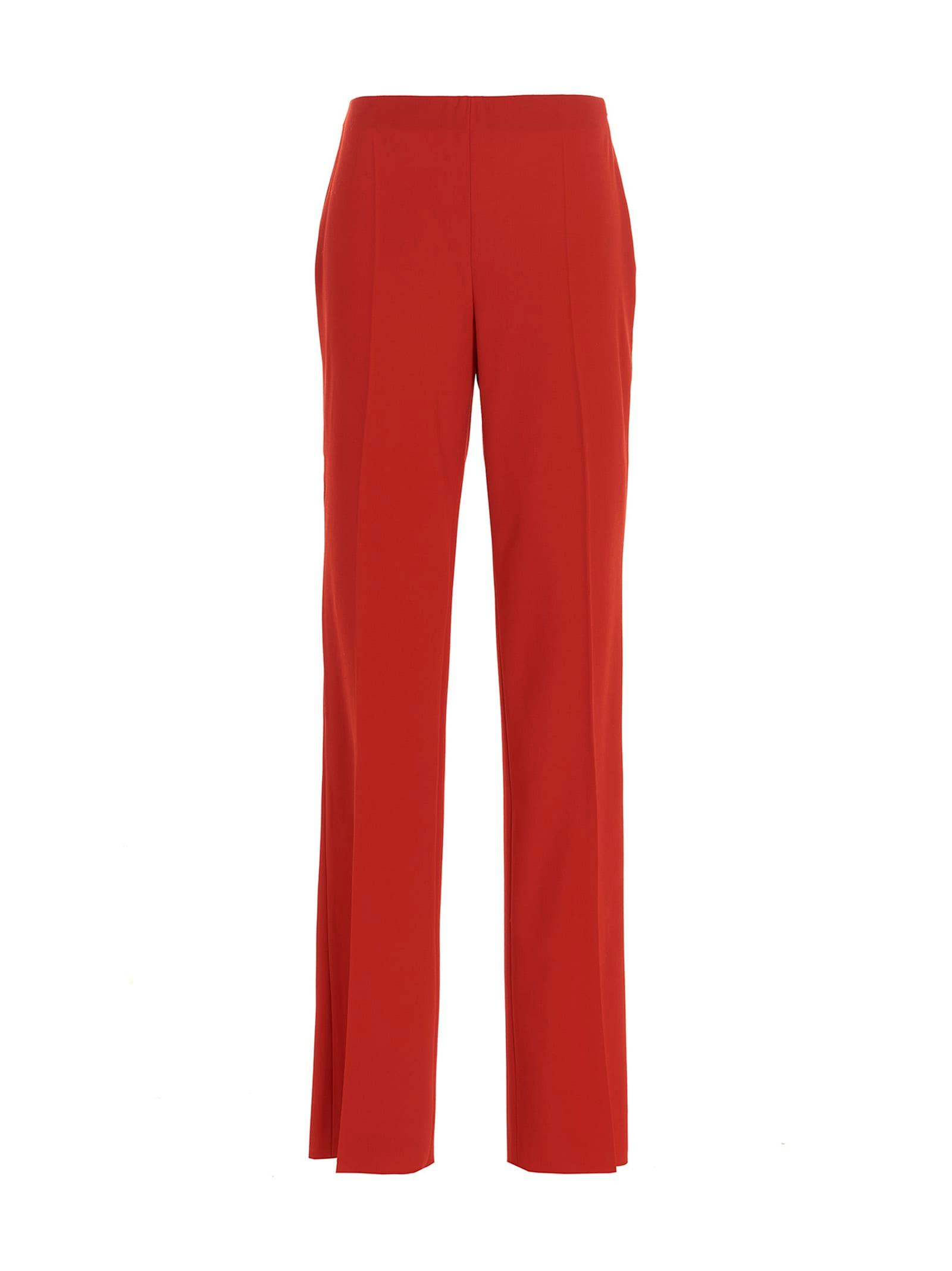 ferragamo straight pants with pleat