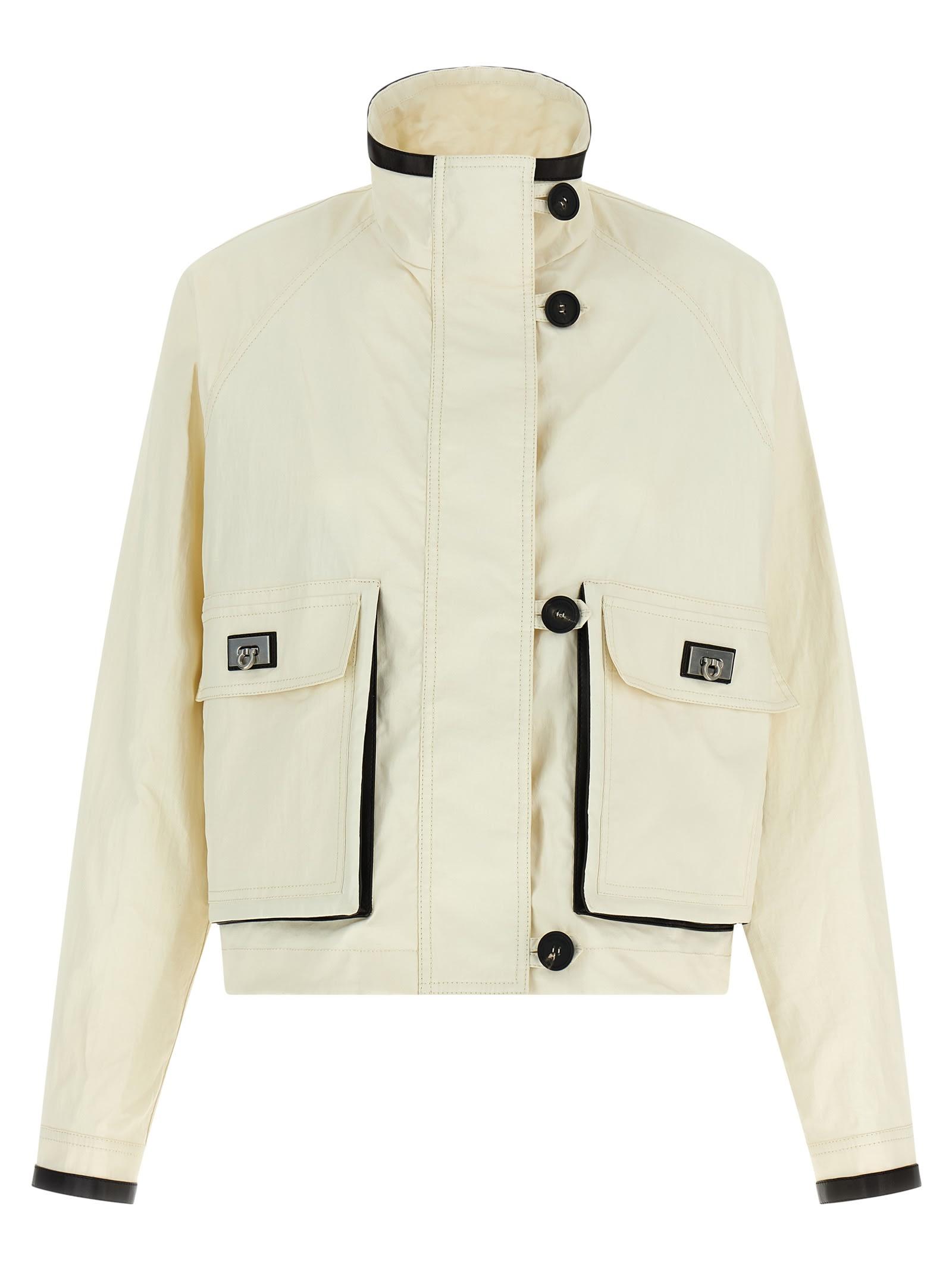ferragamo tech linen jacket
