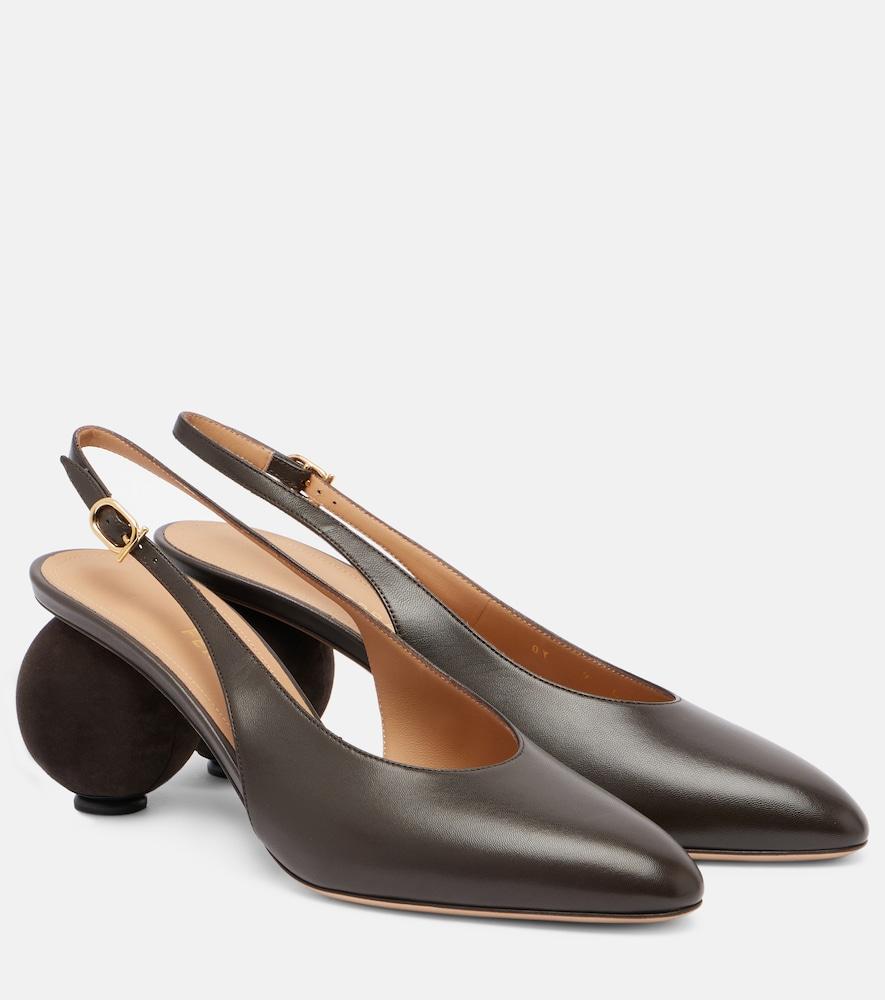 ferragamo tessie 70 leather slingback pumps