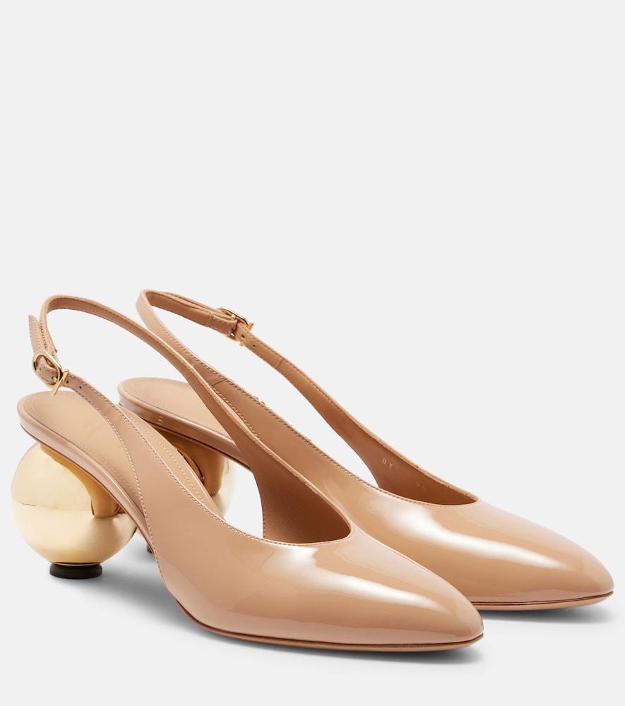 ferragamo tessie 70 leather slingback pumps