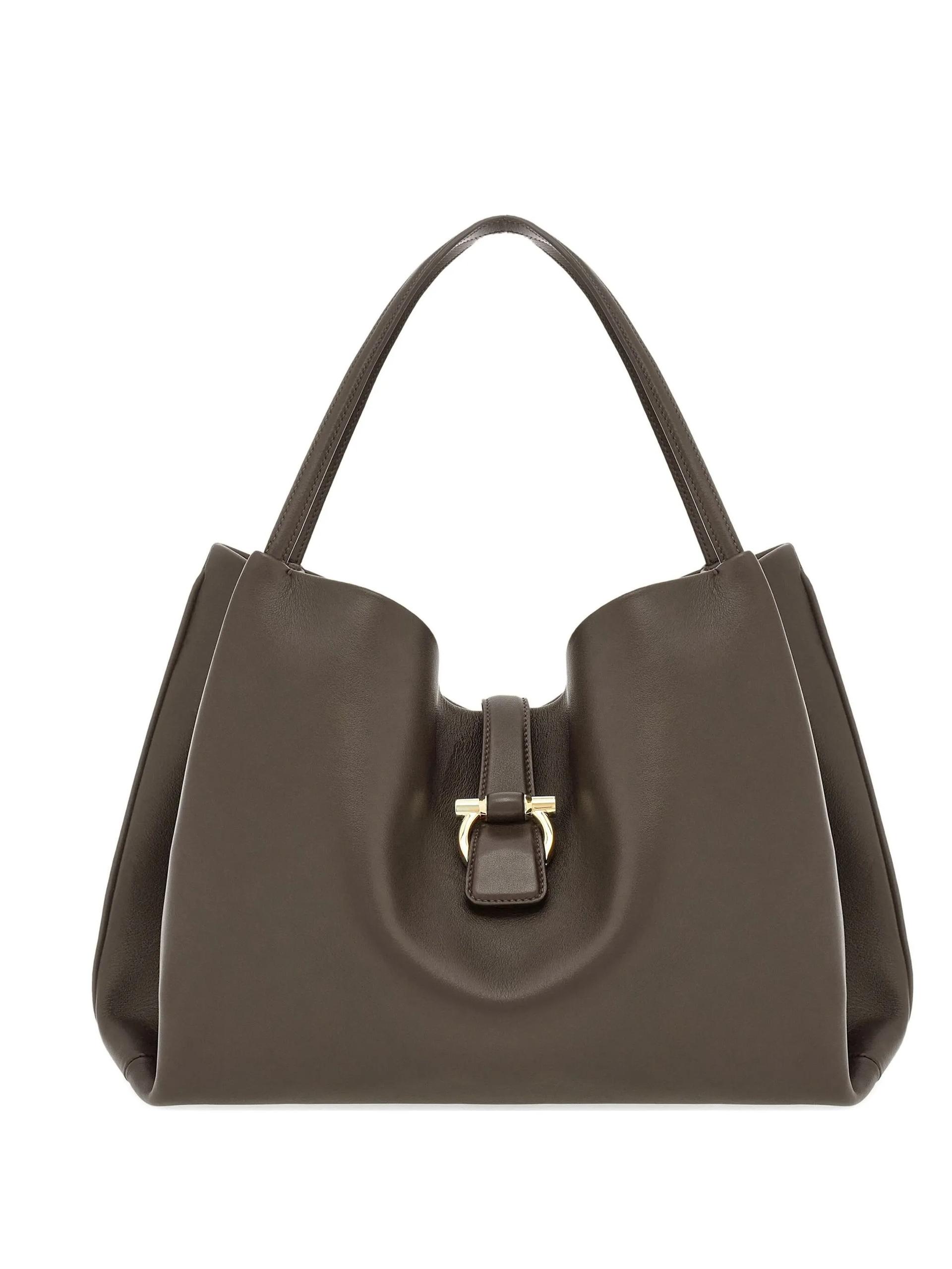 ferragamo tote m grey borsa - women