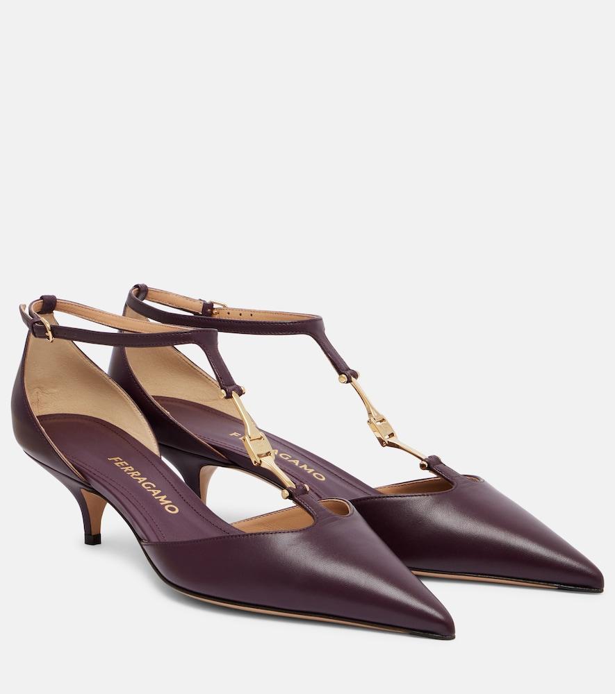 ferragamo traci 40 leather pumps
