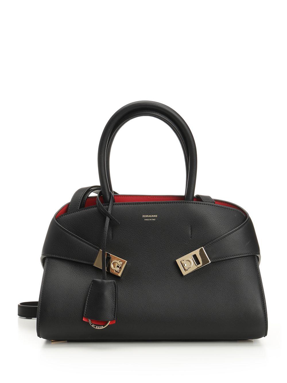 ferragamo two-tone hug handbag