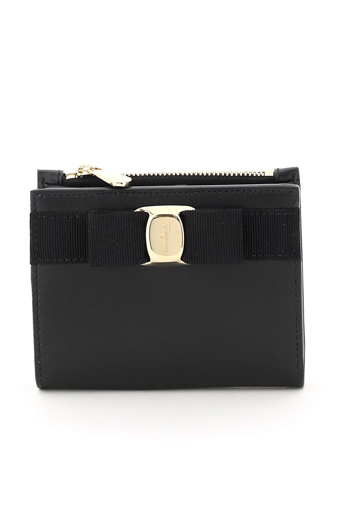 ferragamo vara bow compact wallet
