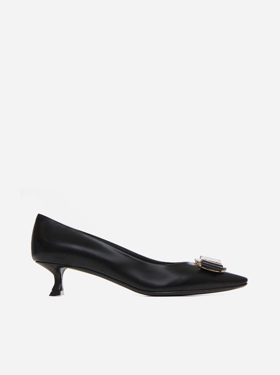 ferragamo vara leather pumps