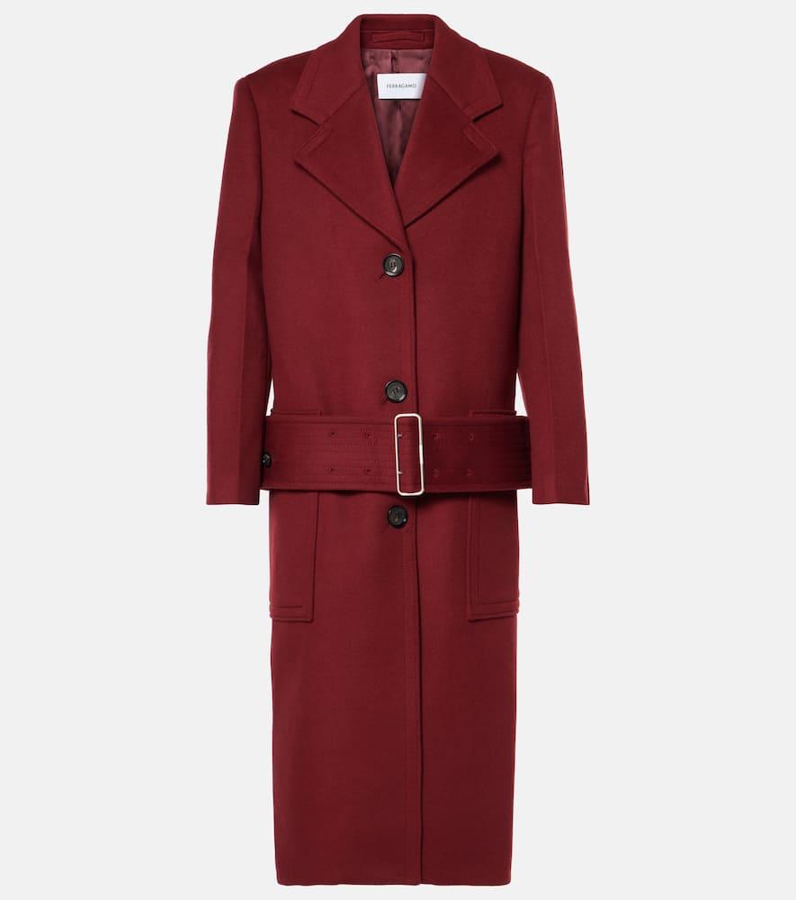 ferragamo wool and cashmere coat