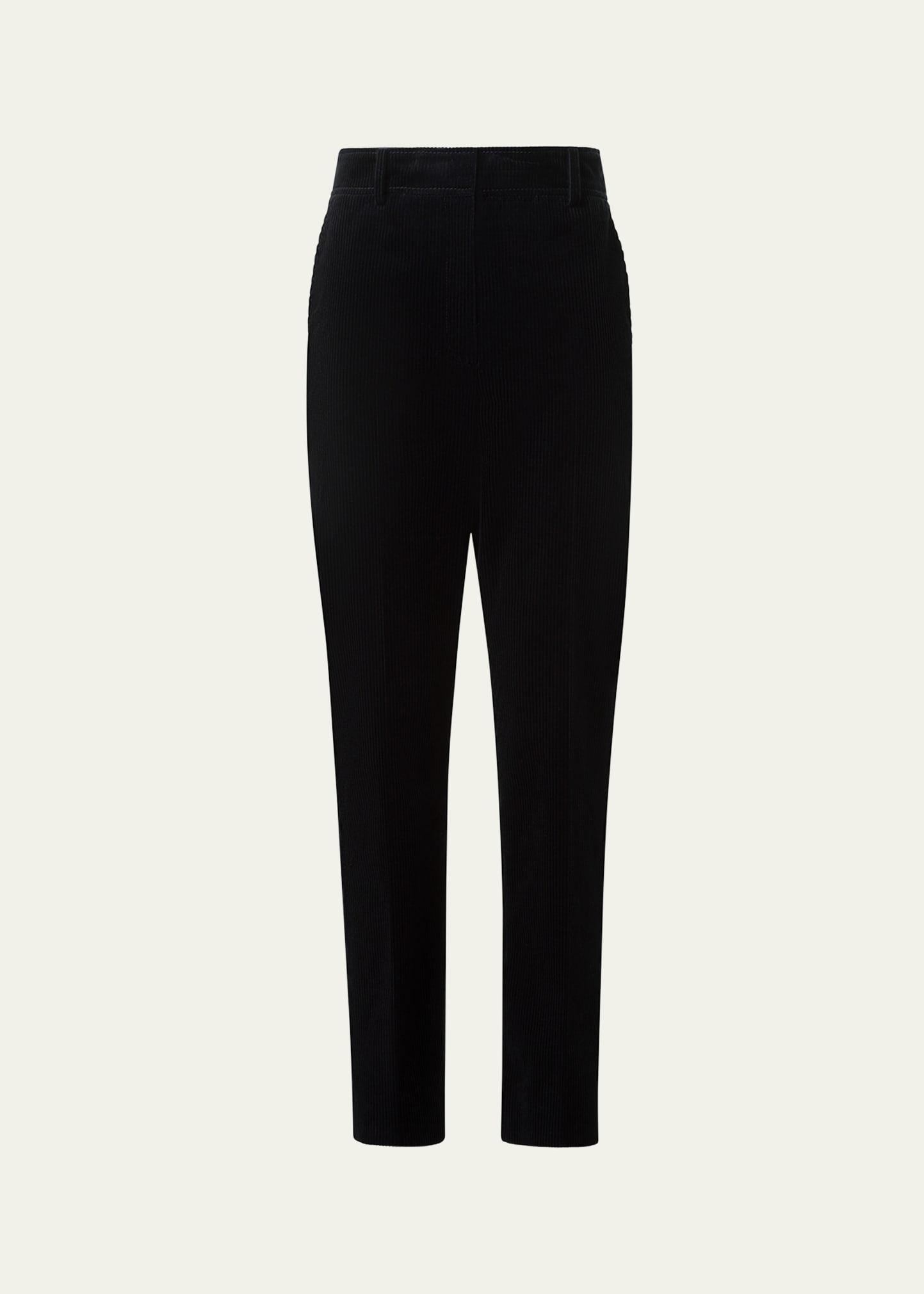 feryn cotton corduroy straight-leg ankle pants