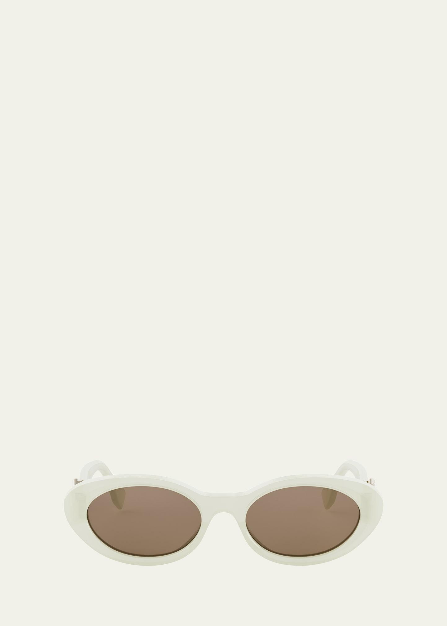 ff diamonds acetate oval sunglasses