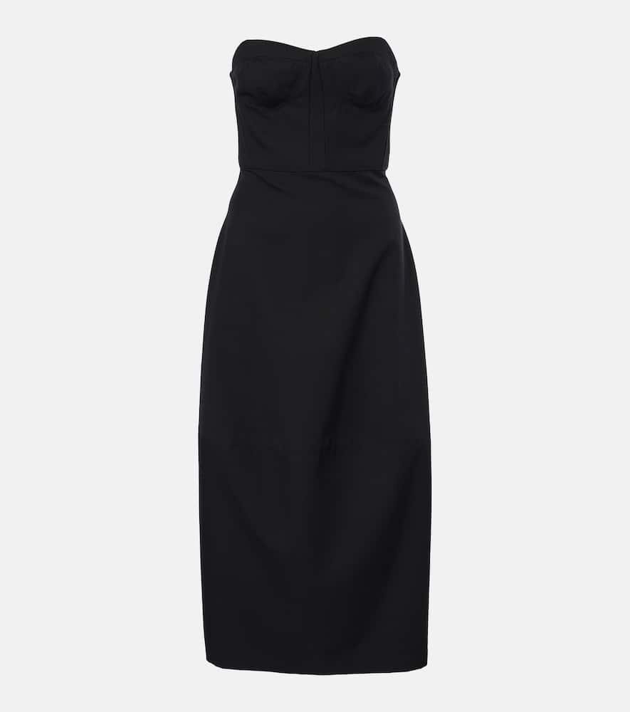 fforme jett cotton and wool corset dress