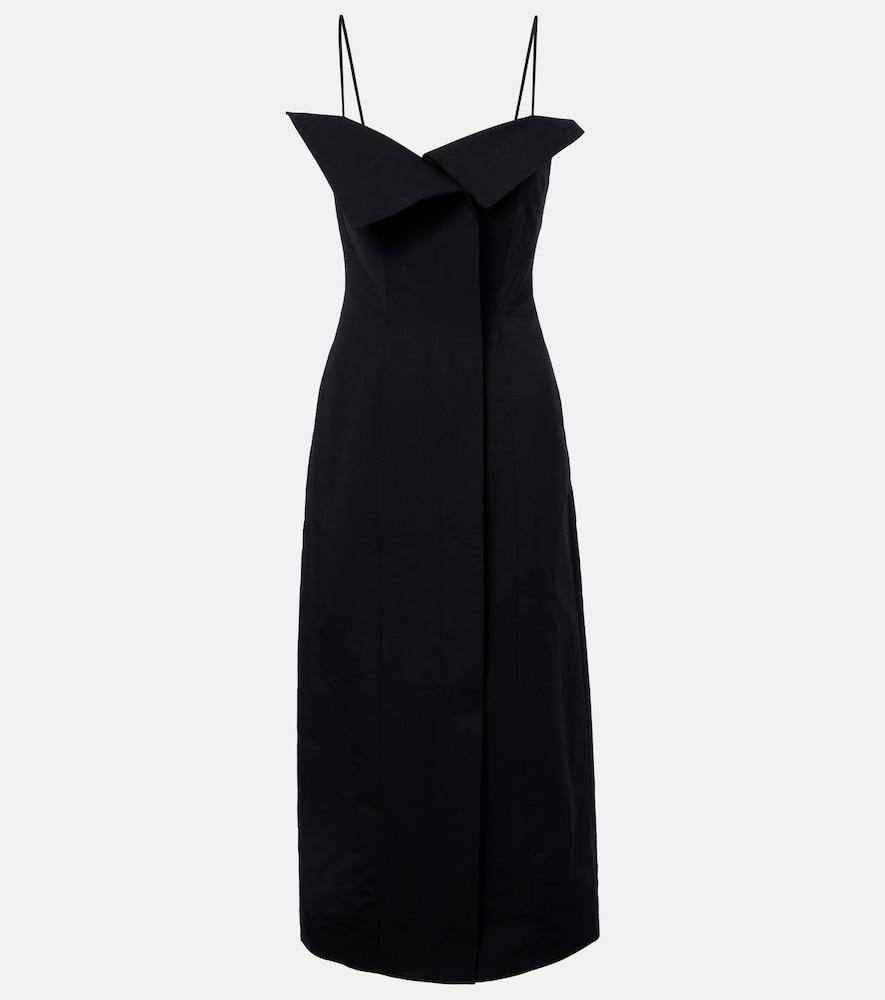 fforme skylar cotton and silk midi dress