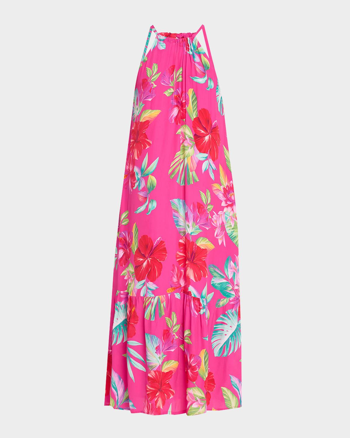 fiesta floral maxi dress