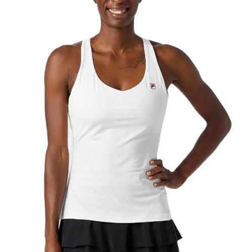 fila essentials racerback womens tennis tank white large