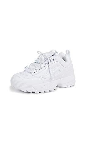 fila women's disruptor ii premium comfortable sneakers, color: wht/wht/wht, size: 7 (5vf80170-100-7)