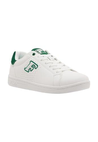 fila women's low-top sneakers, white verdant green, 7