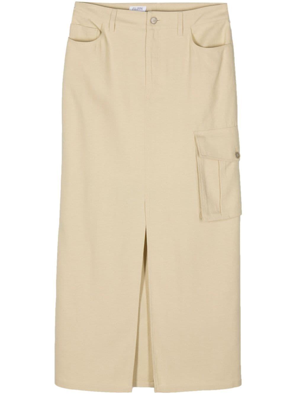 filippa k crepe cargo skirt