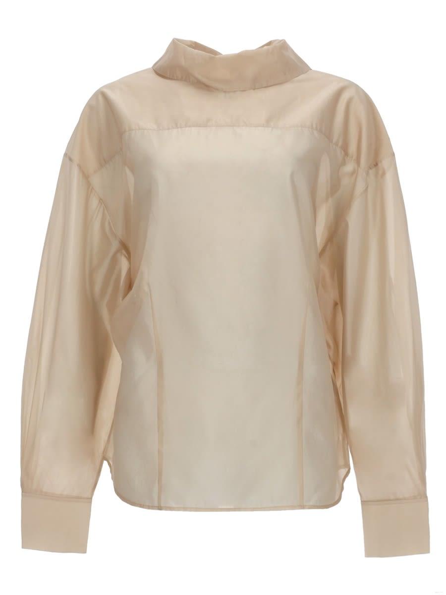 filippa k fold collar blouse