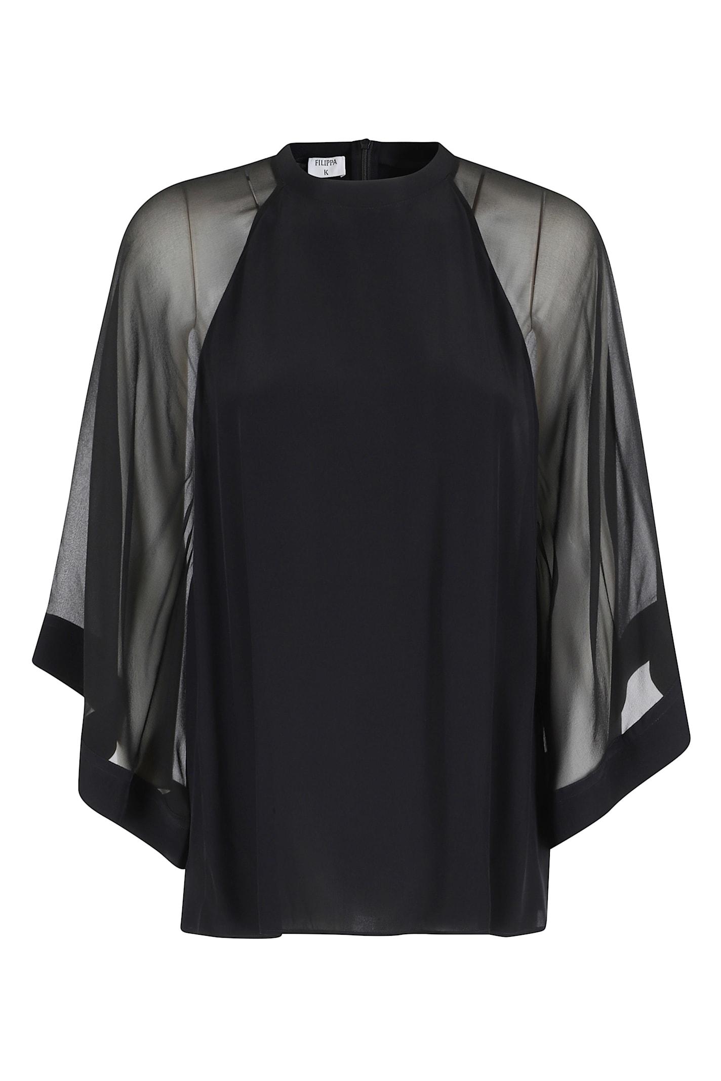 filippa k sheer raglan blouse