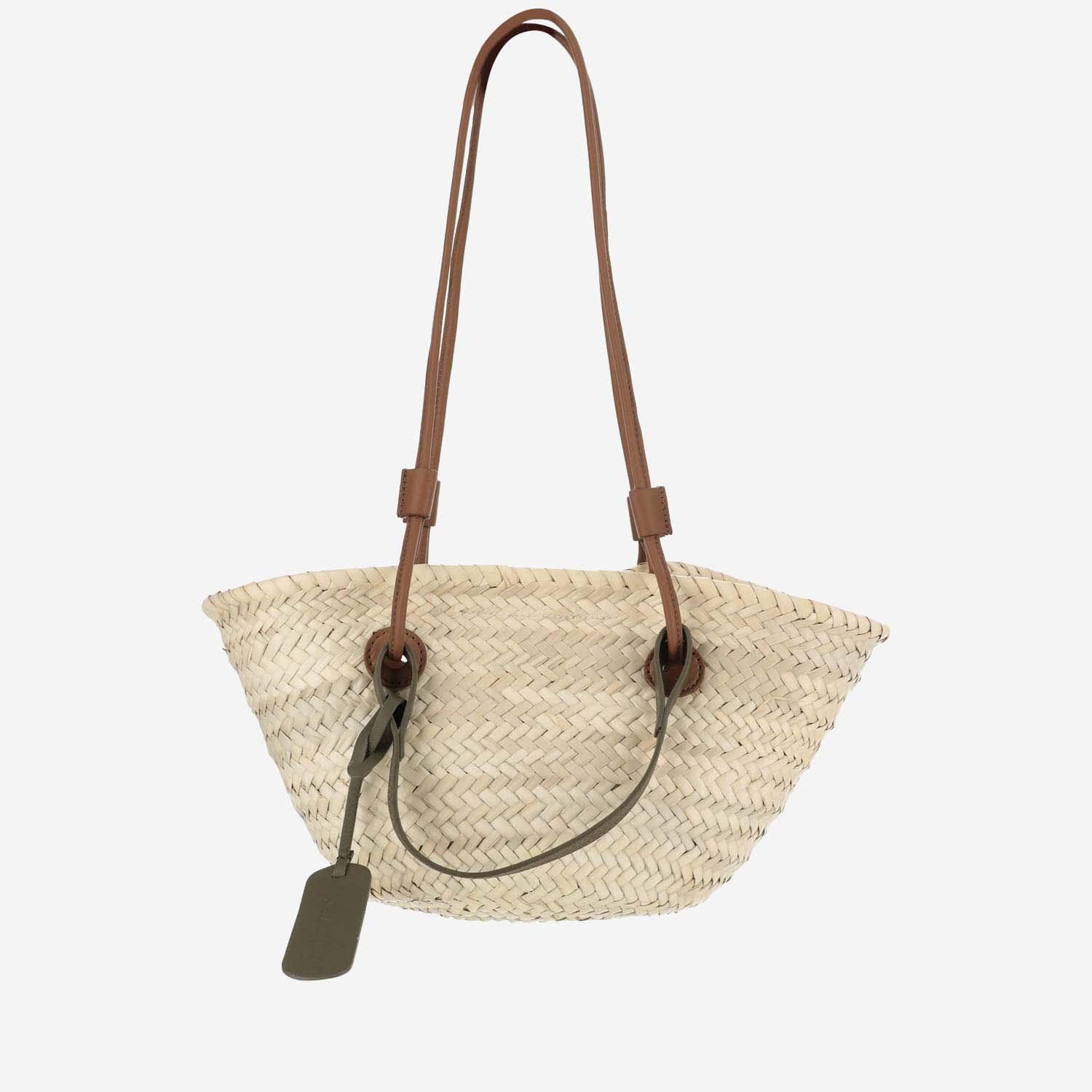 filippo catarzi straw bag with logo