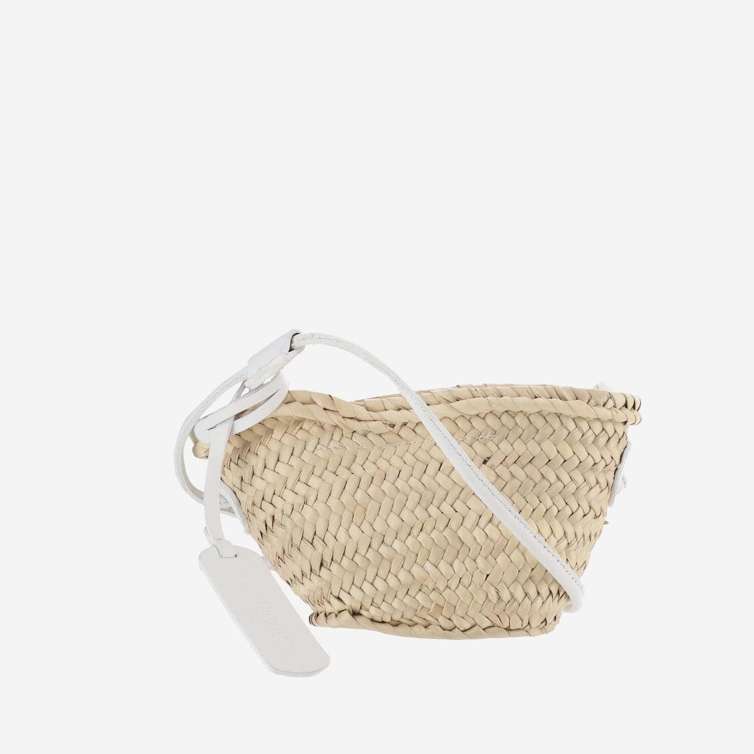 filippo catarzi straw bag with logo