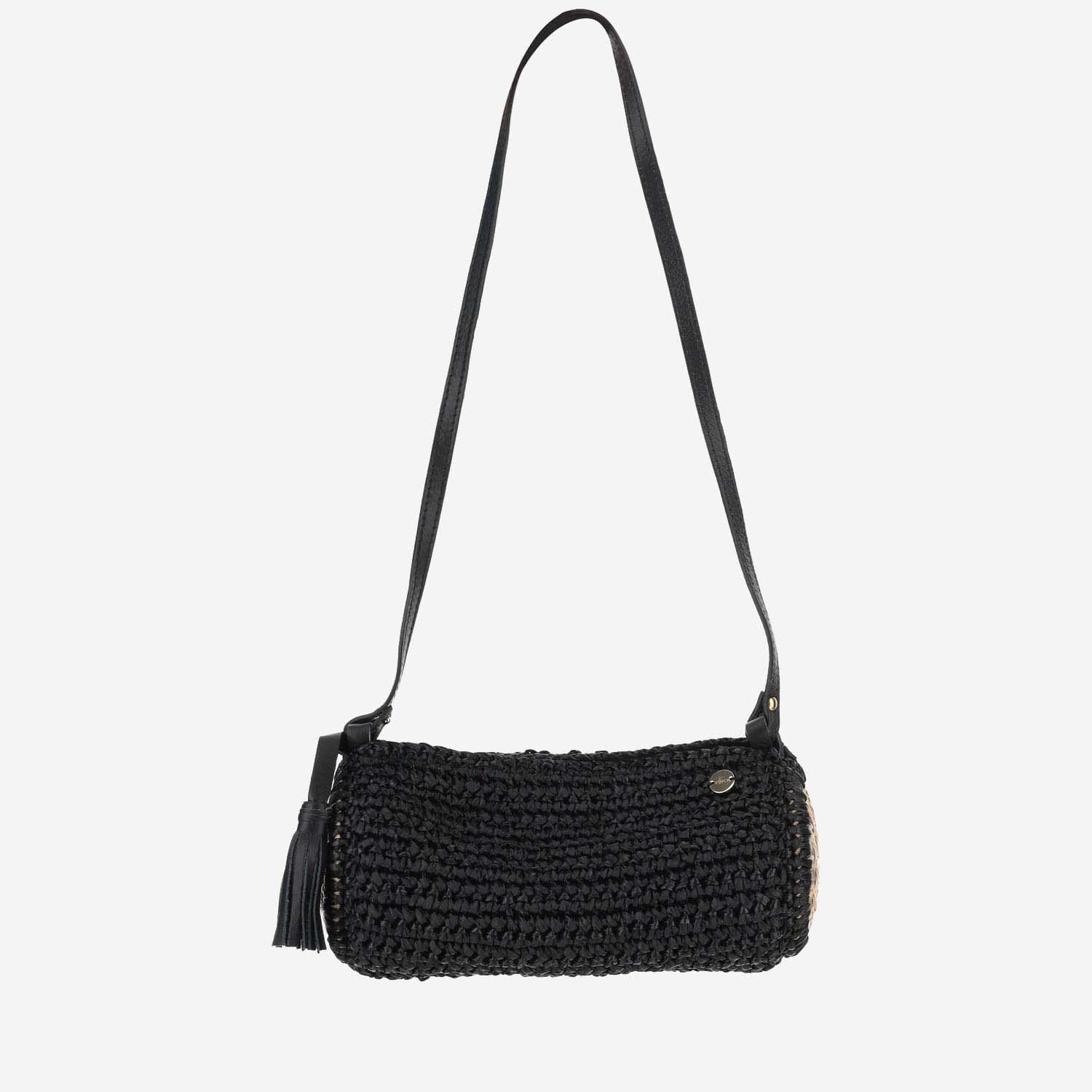 filippo catarzi viscose and straw blend bag