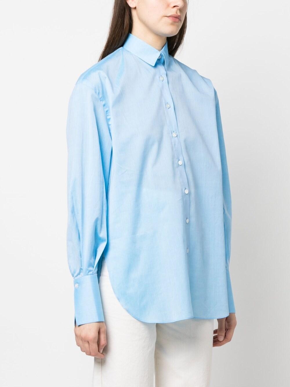 finamore 1925 napoli shirts clear blue linen/flax - women
