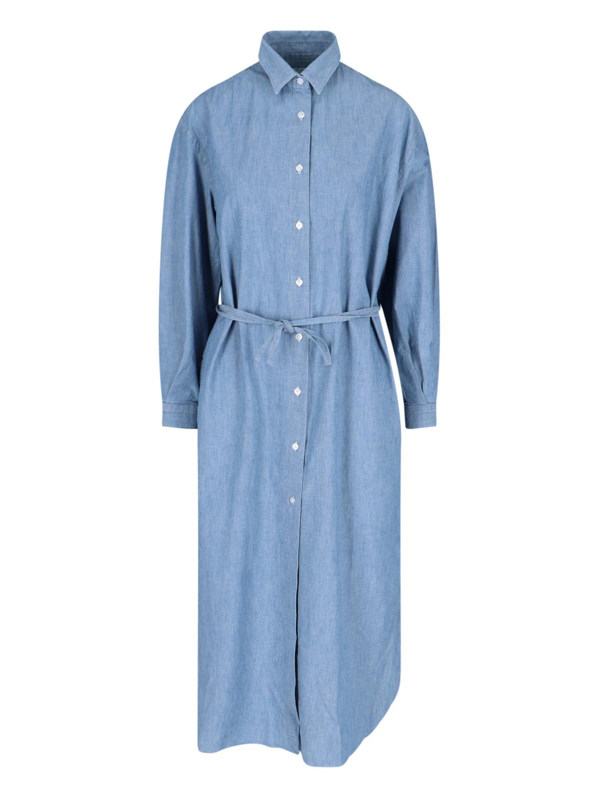 finamore dresses blue cotton - women