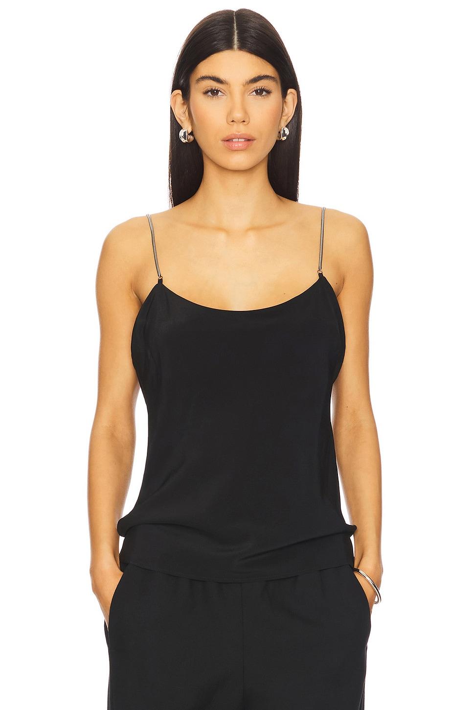 fine chain silk cami top