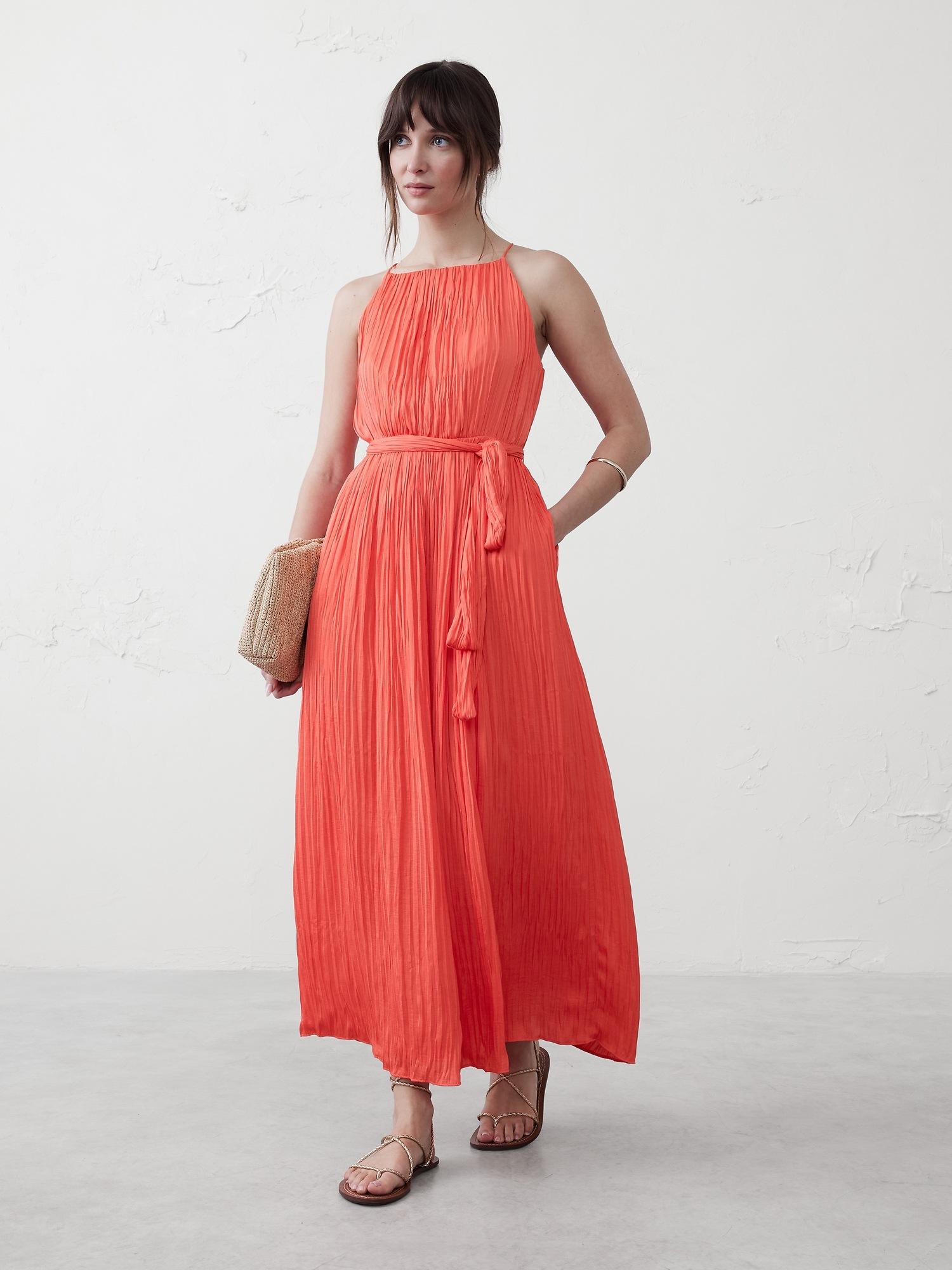 fine-gathers maxi dress