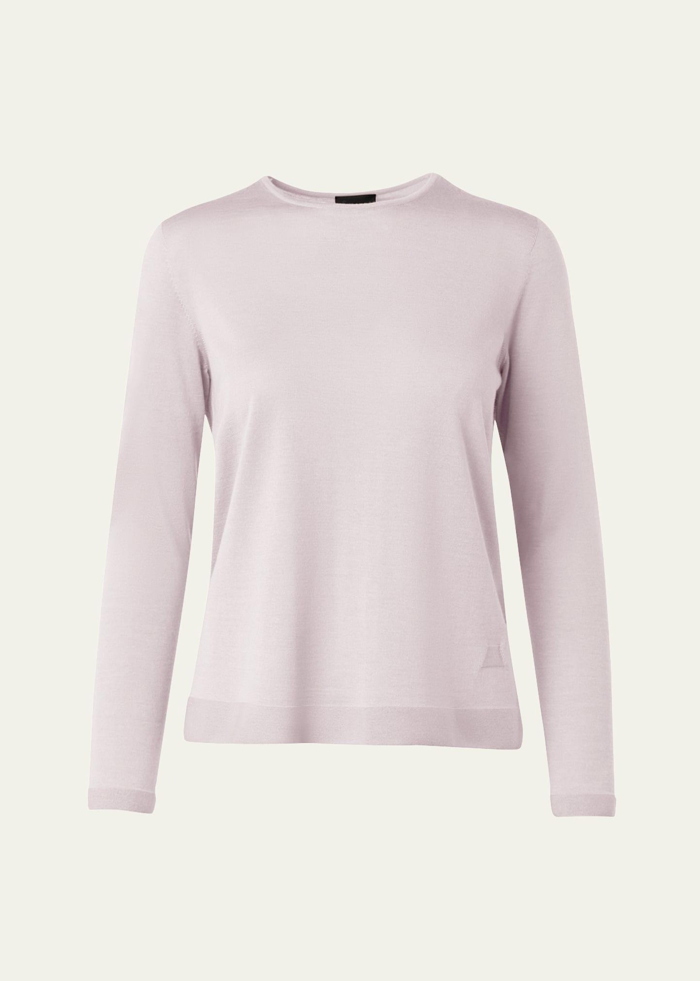 fine gauge cashmere silk sweater