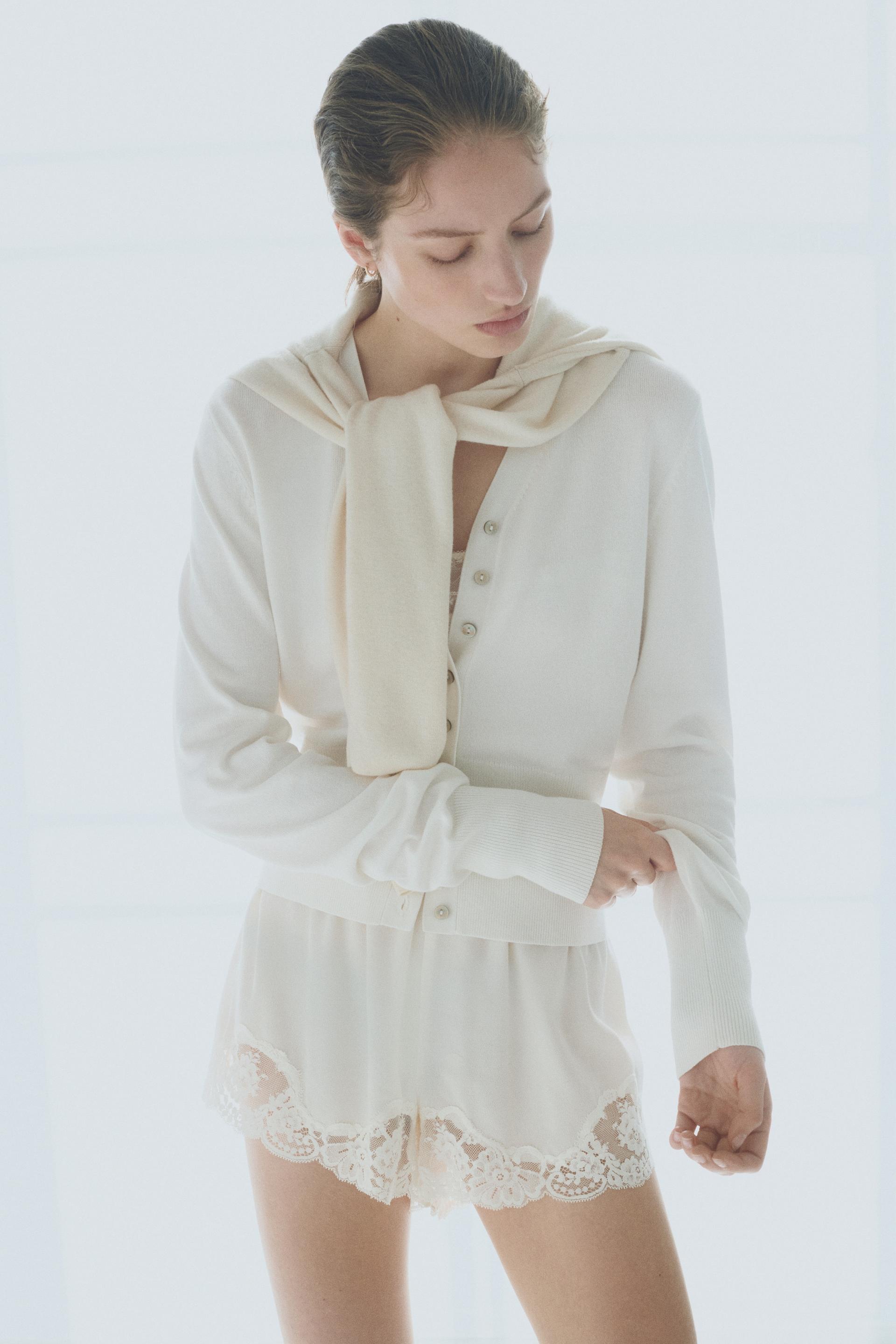 fine-knit cardigan