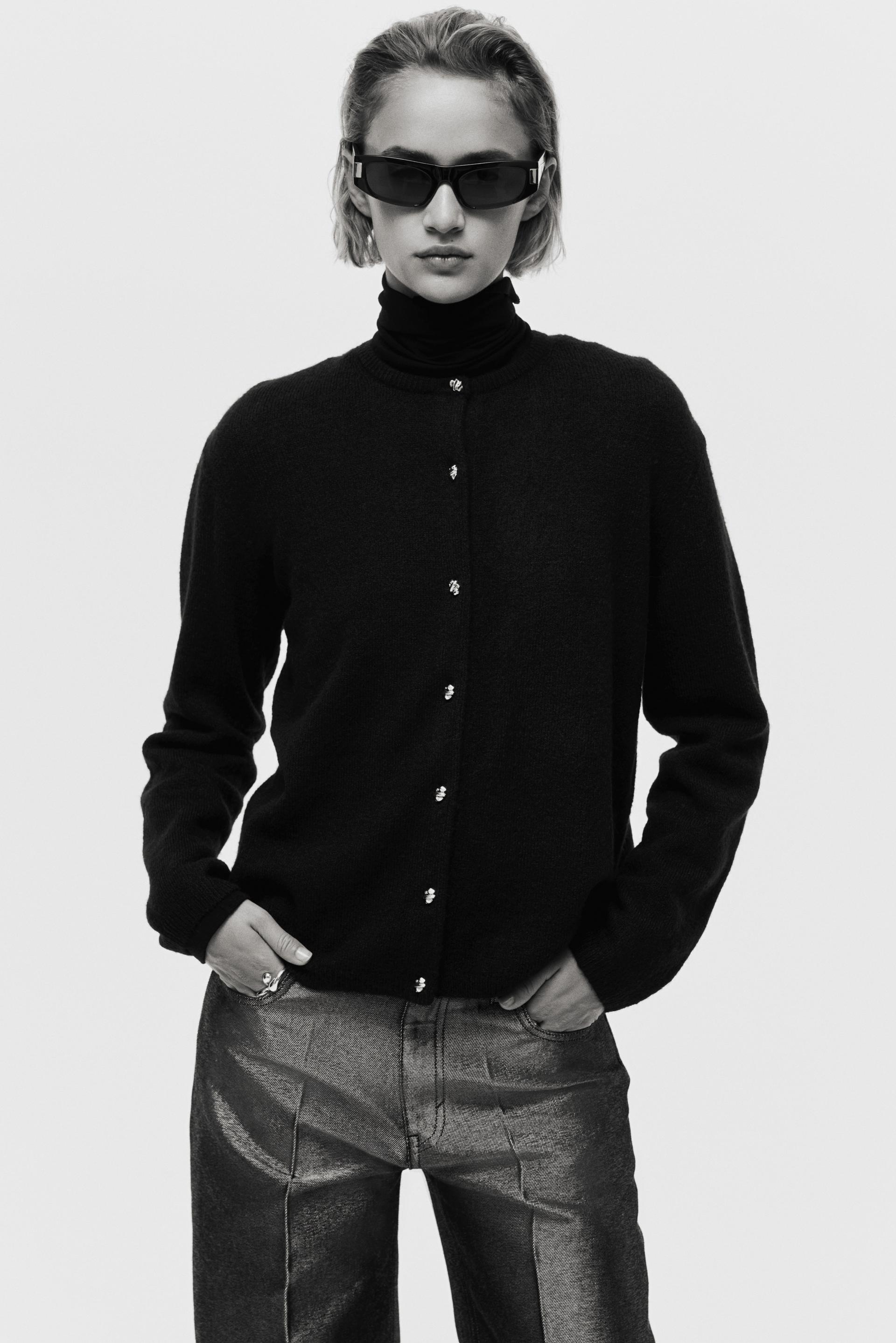 fine-knit cardigan