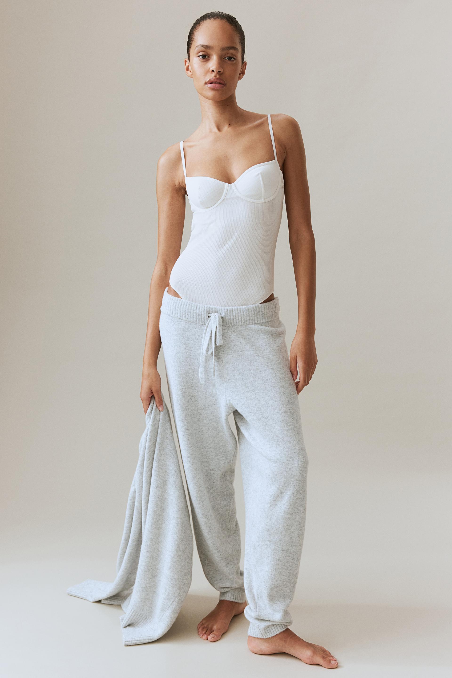 fine-knit joggers