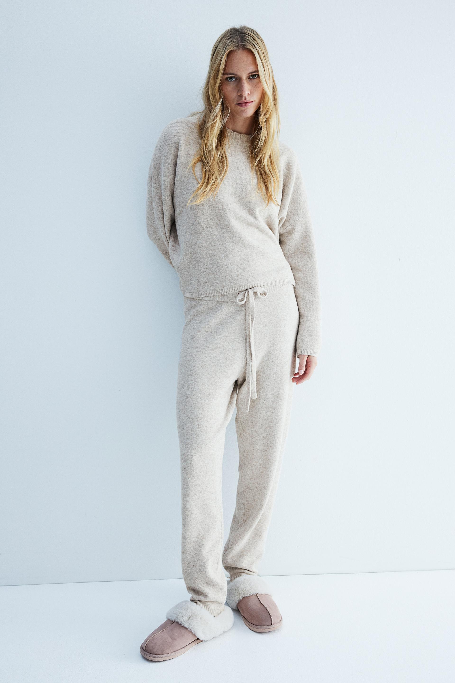 fine-knit joggers