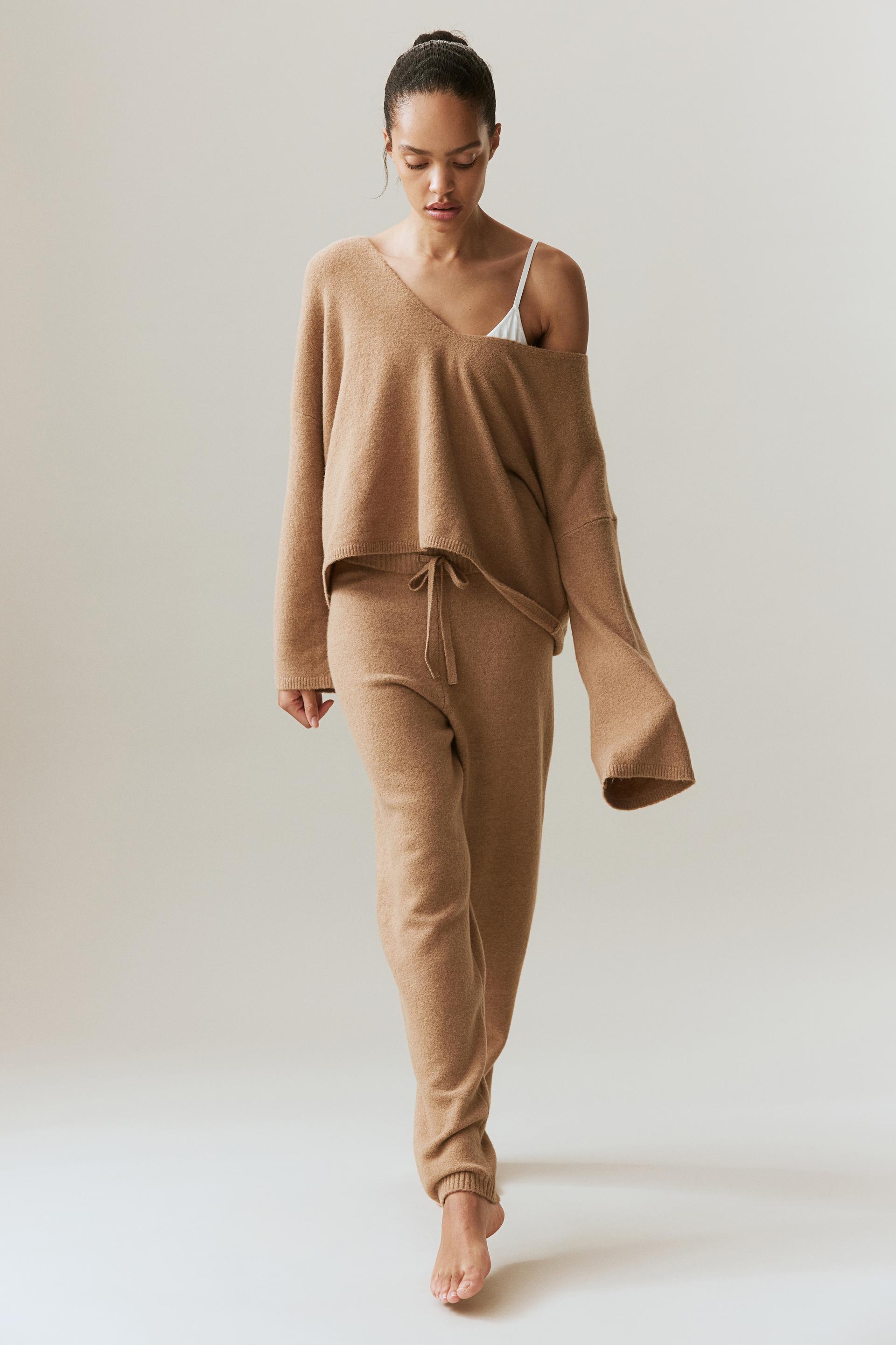 fine-knit joggers