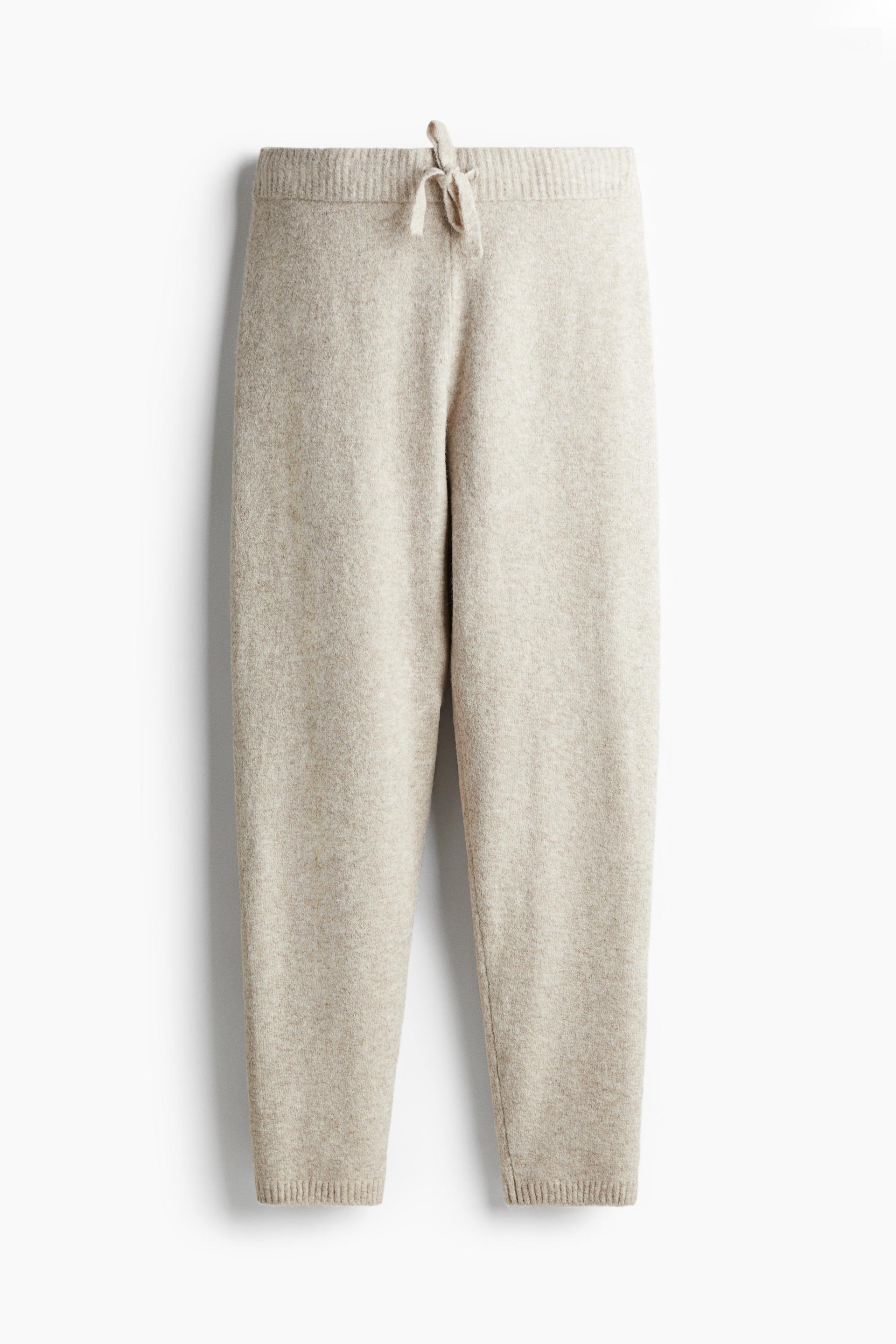 fine-knit joggers