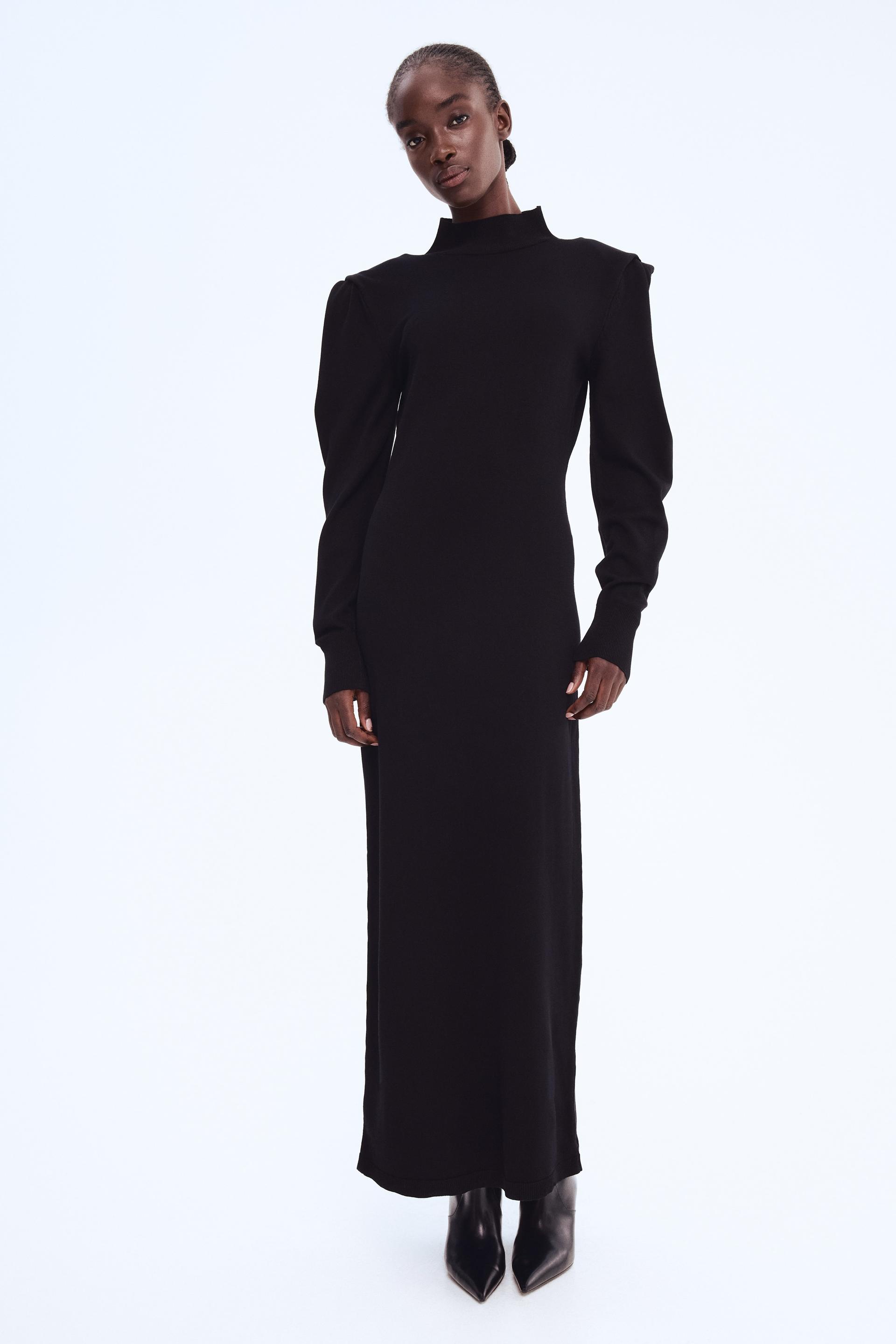 fine-knit maxi dress