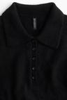 fine-knit polo dress