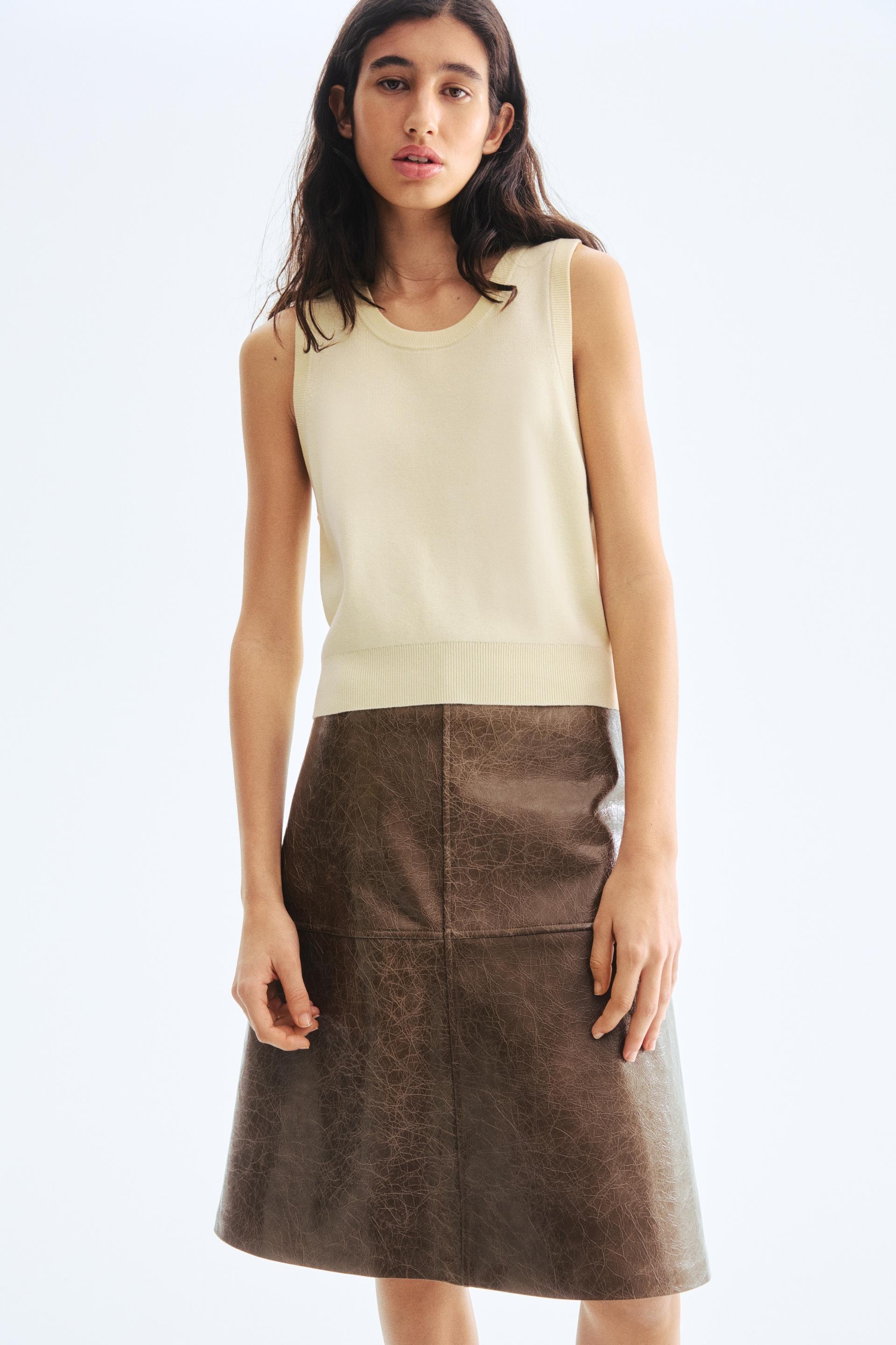 fine-knit sweater vest