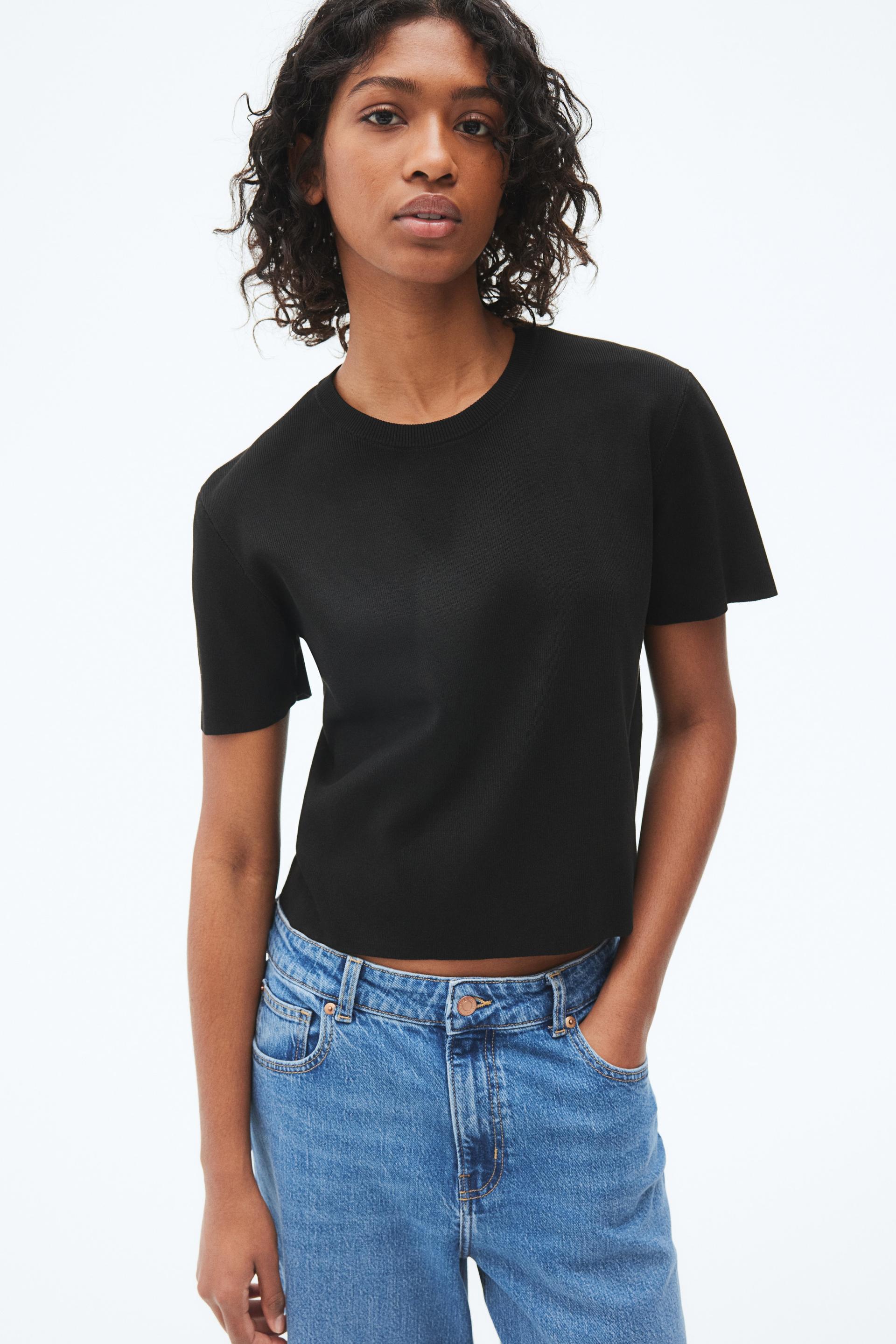 fine-knit t-shirt