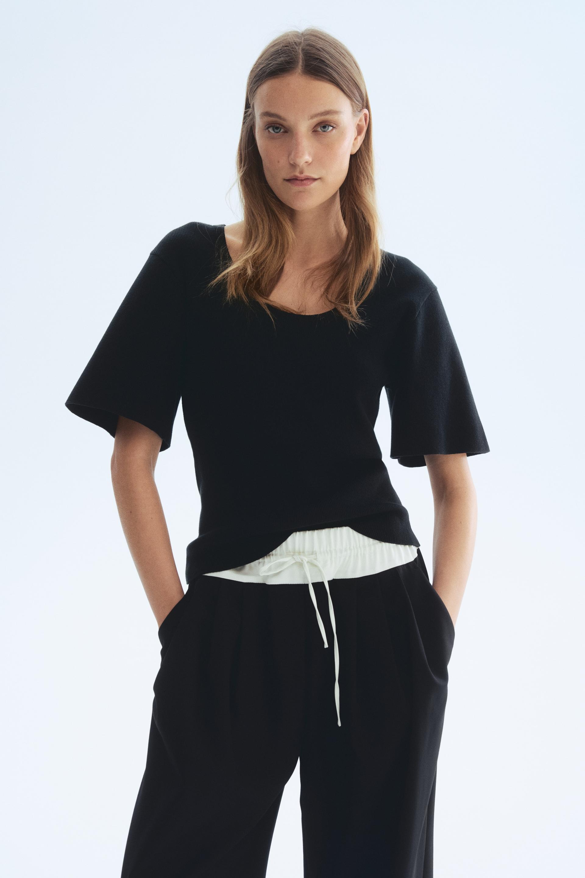 fine-knit t-shirt