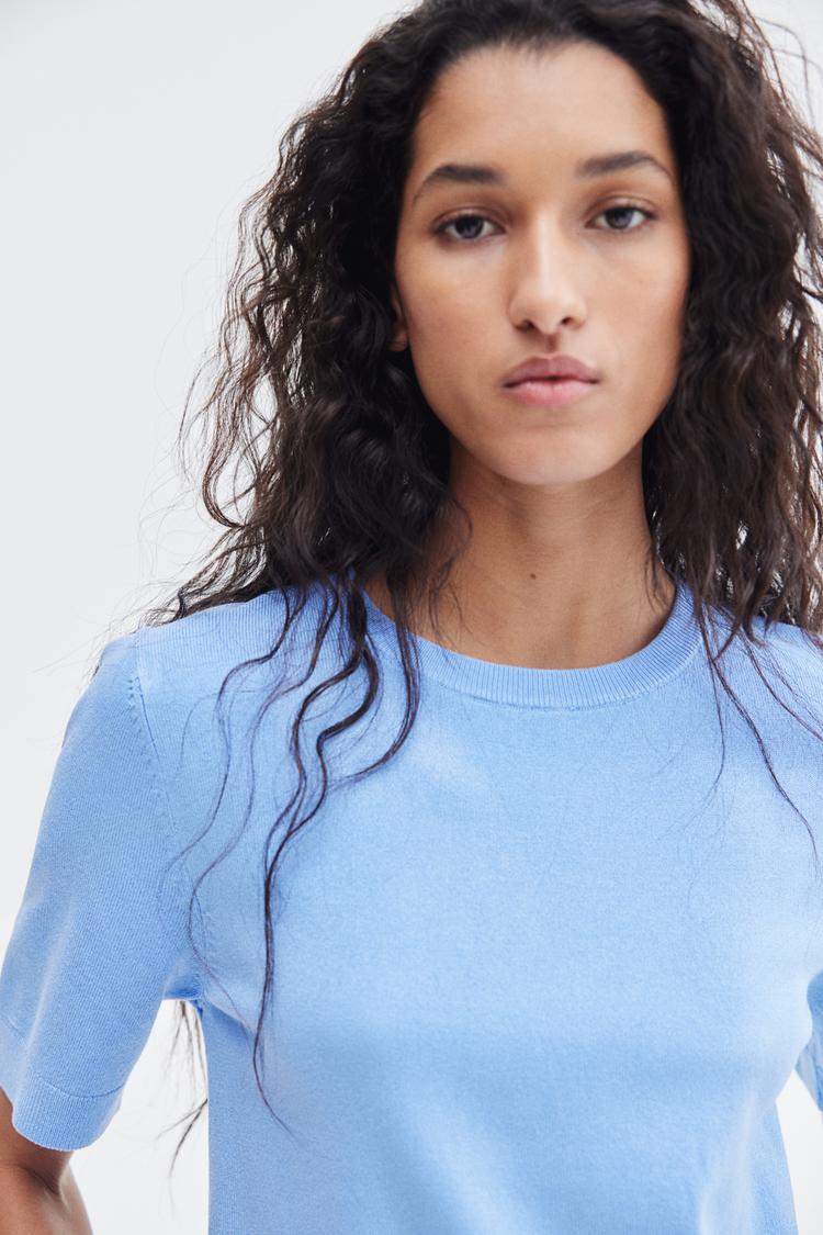 fine-knit top