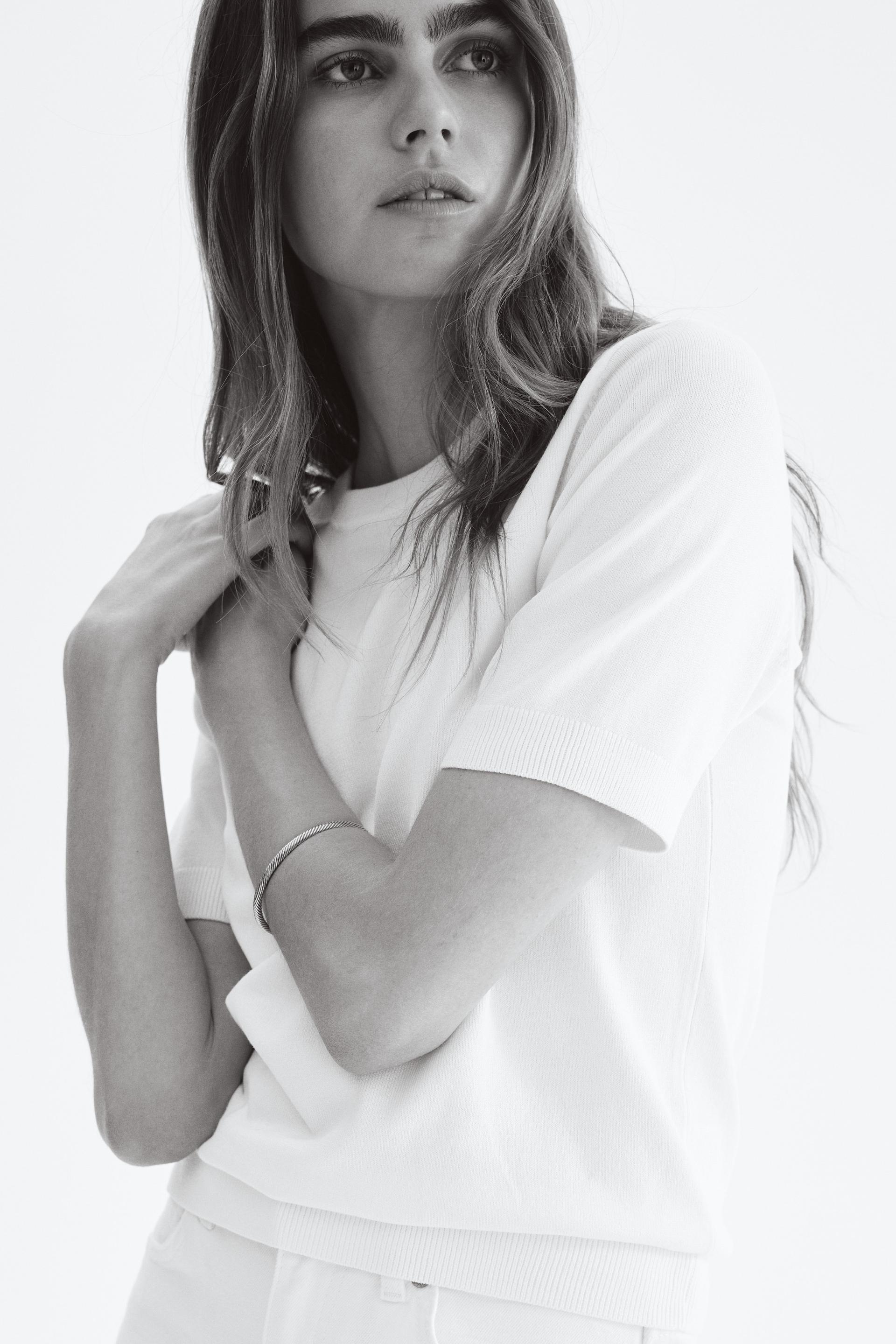 fine-knit top