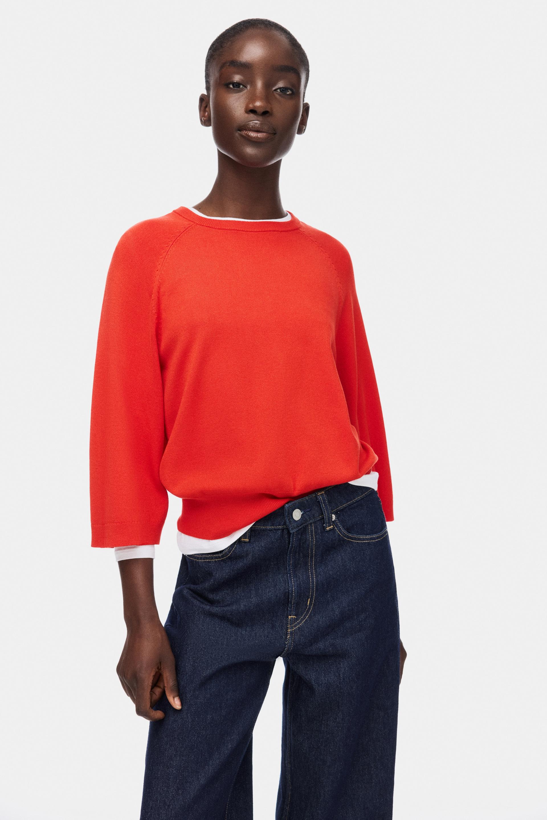 fine-knit top