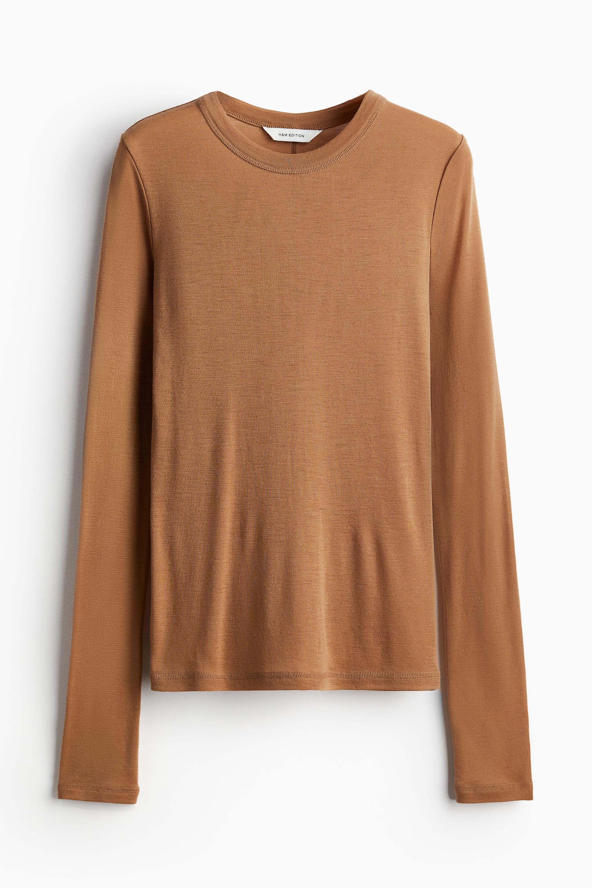 fine-knit wool sweater