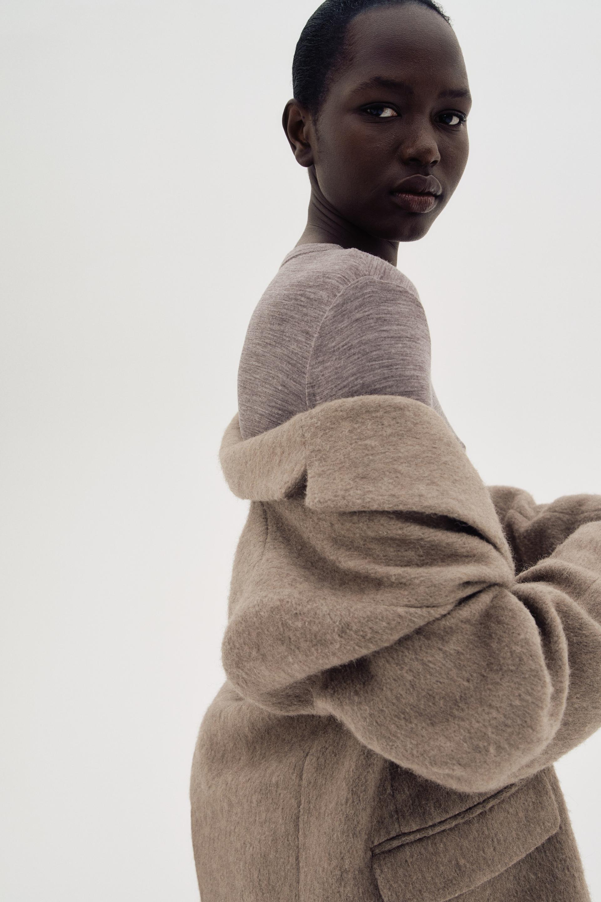 fine-knit wool top